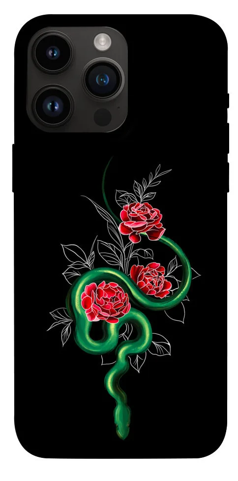 Чохол BLEX Snake in flowers для iPhone 14 Pro Max (6.7