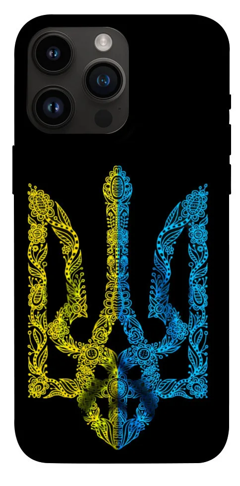 Чохол BLEX Жовтоблакитний герб для iPhone 14 Pro Max (6.7