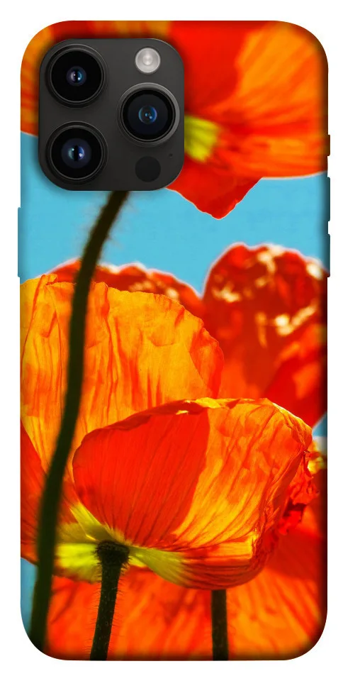 Чохол BLEX Яскраві маки для iPhone 14 Pro Max (6.7