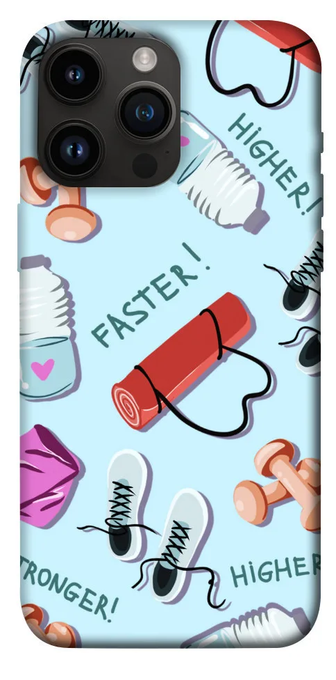 Чохол BLEX Faster! Higher! Stronger! для iPhone 14 Pro Max (6.7