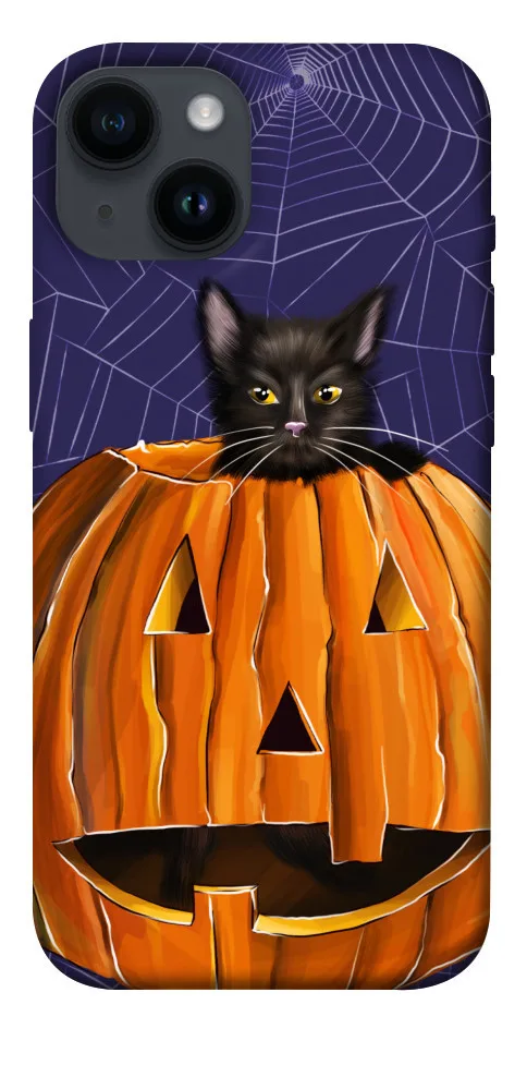 Чохол BLEX Cat and pumpkin для iPhone 14 (6.1