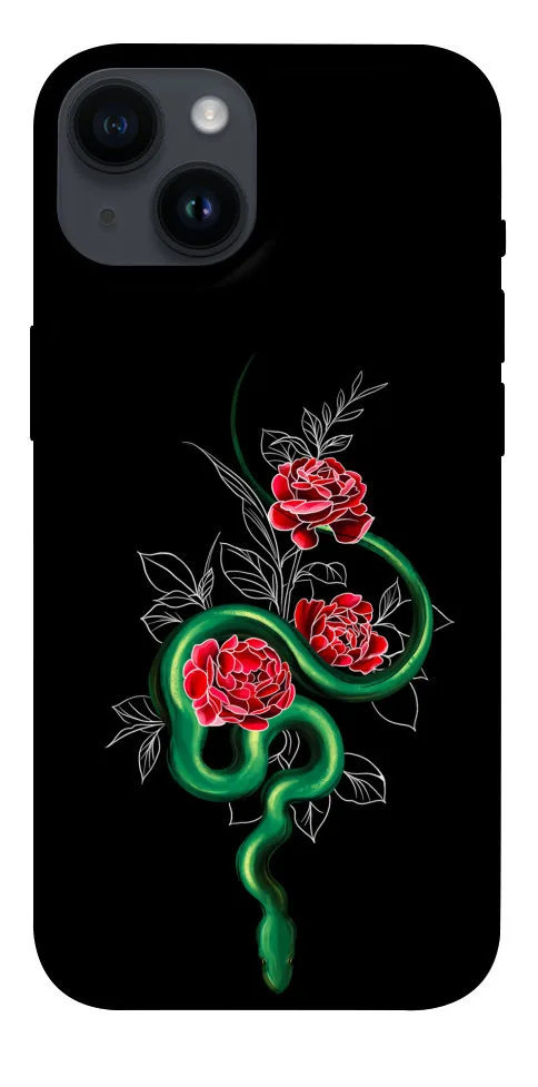 Чохол BLEX Snake in flowers для iPhone 14 (6.1