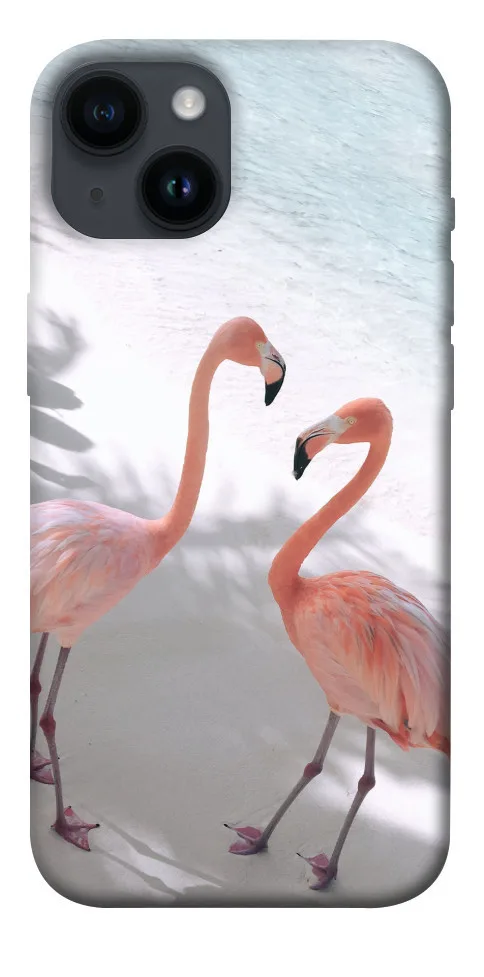Чохол BLEX Flamingos для iPhone 14 (6.1