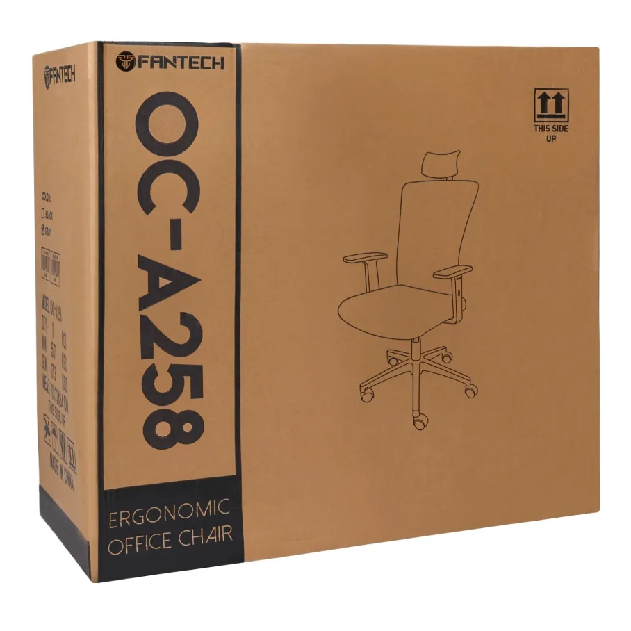 Офісне крісло FANTECH OC-A258 Сірий