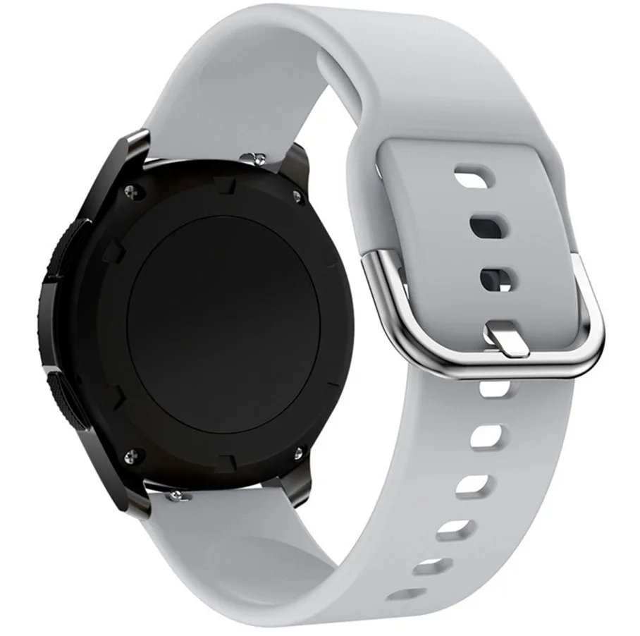 Ремінець Универс 22mm Silicone Original Design для Samsung/Amazfit/Huawei Grey
