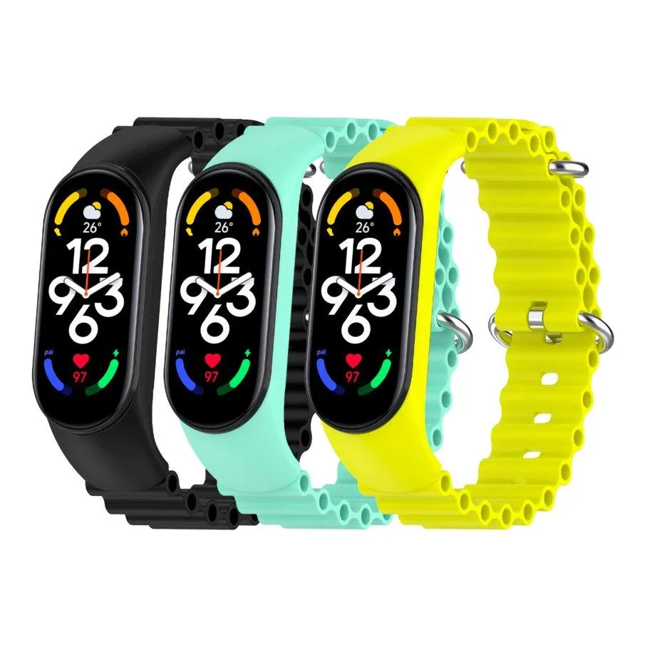 Ремінець для Xiaomi Mi Band 5/6/7 Ocean Band Green