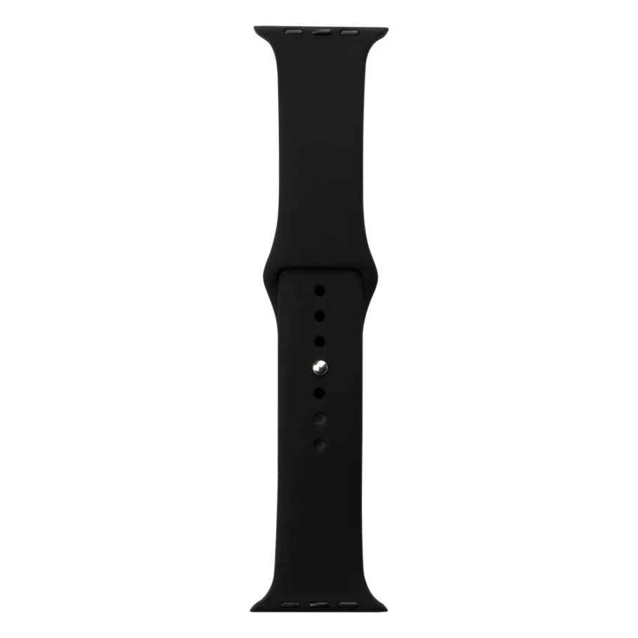 Ремінець для Apple Watch Band Silicone One-Piece Size-S 42/44/45/49 mm 18.Black