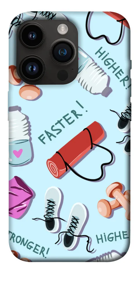 Чохол BLEX Faster! Higher! Stronger! для iPhone 14 Pro (6.1