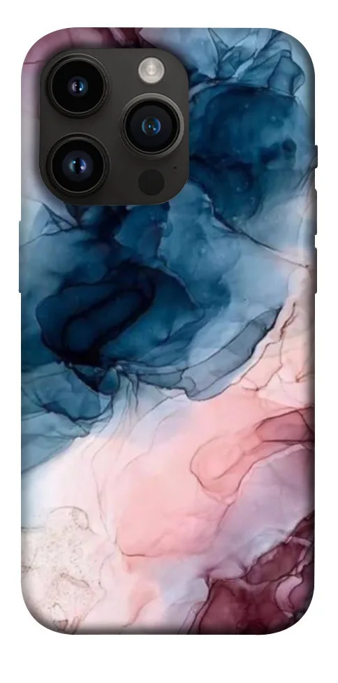 Чохол BLEX Рожево-блакитні розводи для iPhone 14 Pro (6.1