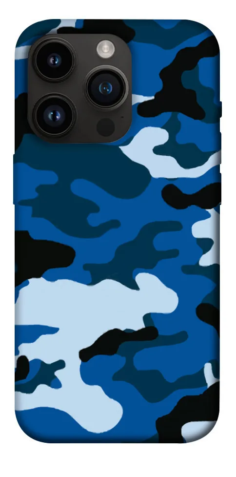 Чохол BLEX Синій камуфляж 3 для iPhone 14 Pro (6.1