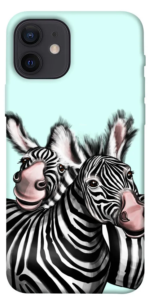Чохол BLEX Cute zebras для iPhone 12 (6.1