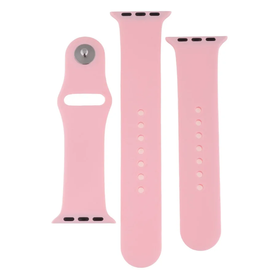 Ремінець для Apple Watch Band Silicone Two-Piece 38/40/41 mm 06.Light Pink