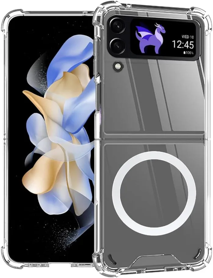 Чохол TPU Clear Case with MagSafe для Samsung Flip 5 (F731) Transparent