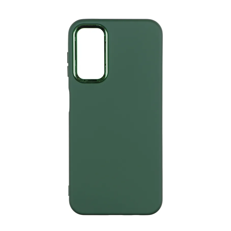 Чохол Silicone Cover Metal frame (AA) для Samsung Galaxy A14 4G (A145)/A14 5G (A146) 45.Army Green