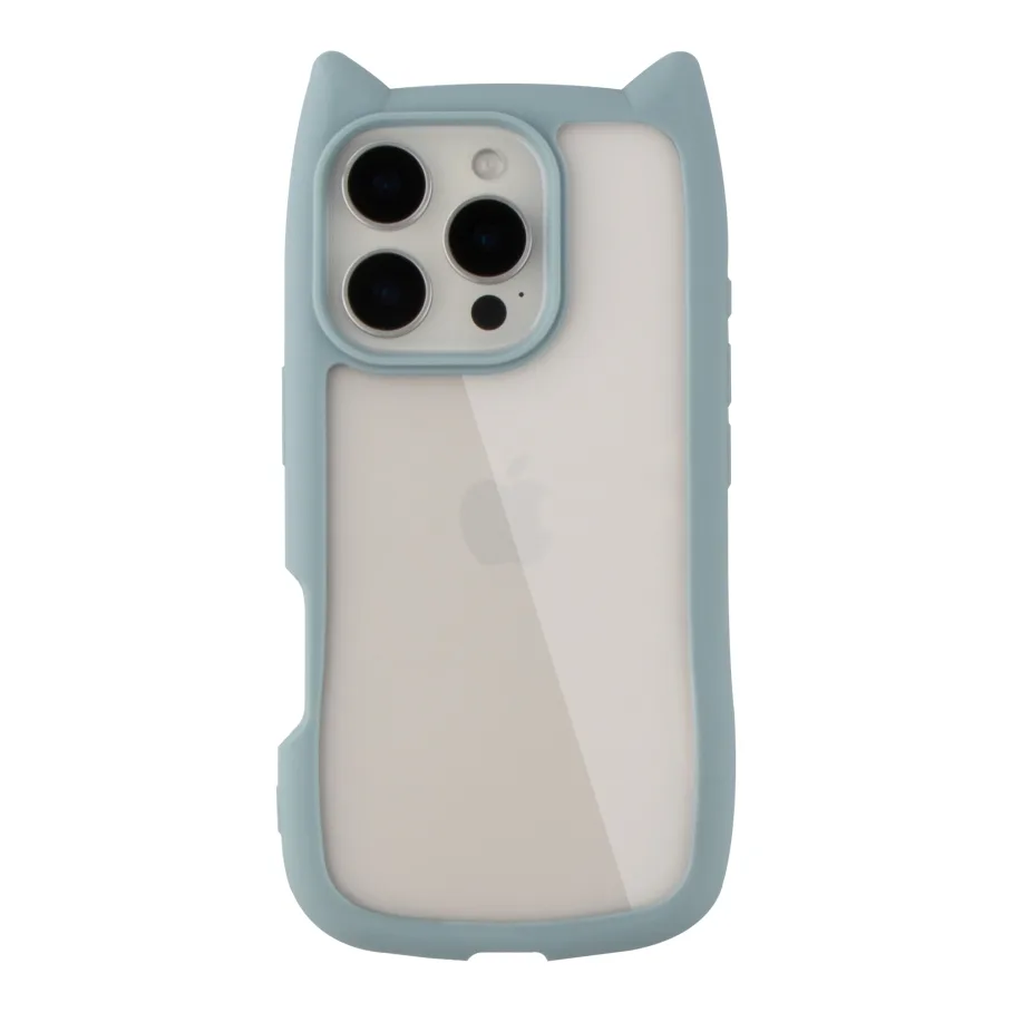 Чохол TPU+PC Cat Ears Case для iPhone 16 Pro Blue