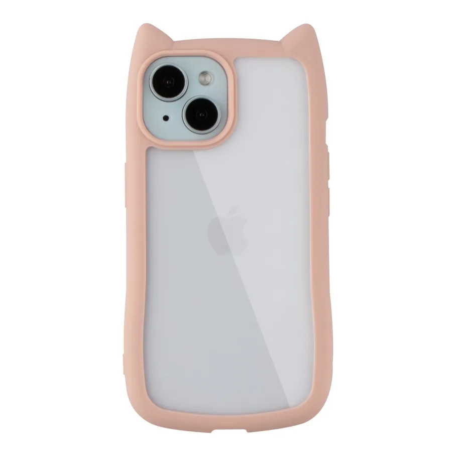 Чохол TPU+PC Cat Ears Case для iPhone 15 Pink