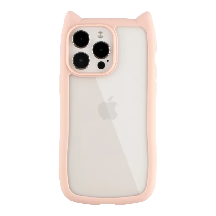 Чохол TPU+PC Cat Ears Case для iPhone 14 Pro Max Pink