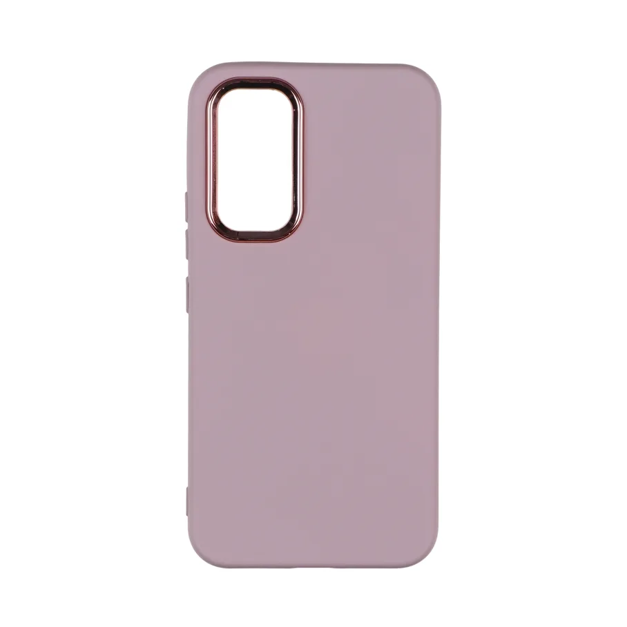 Чохол Silicone Cover Metal frame (AA) для Samsung Galaxy A54 5G (A546) 19.Pink Sand