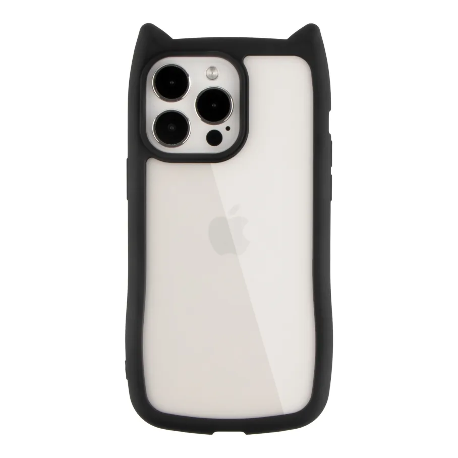 Чохол TPU+PC Cat Ears Case для iPhone 14 Pro Black