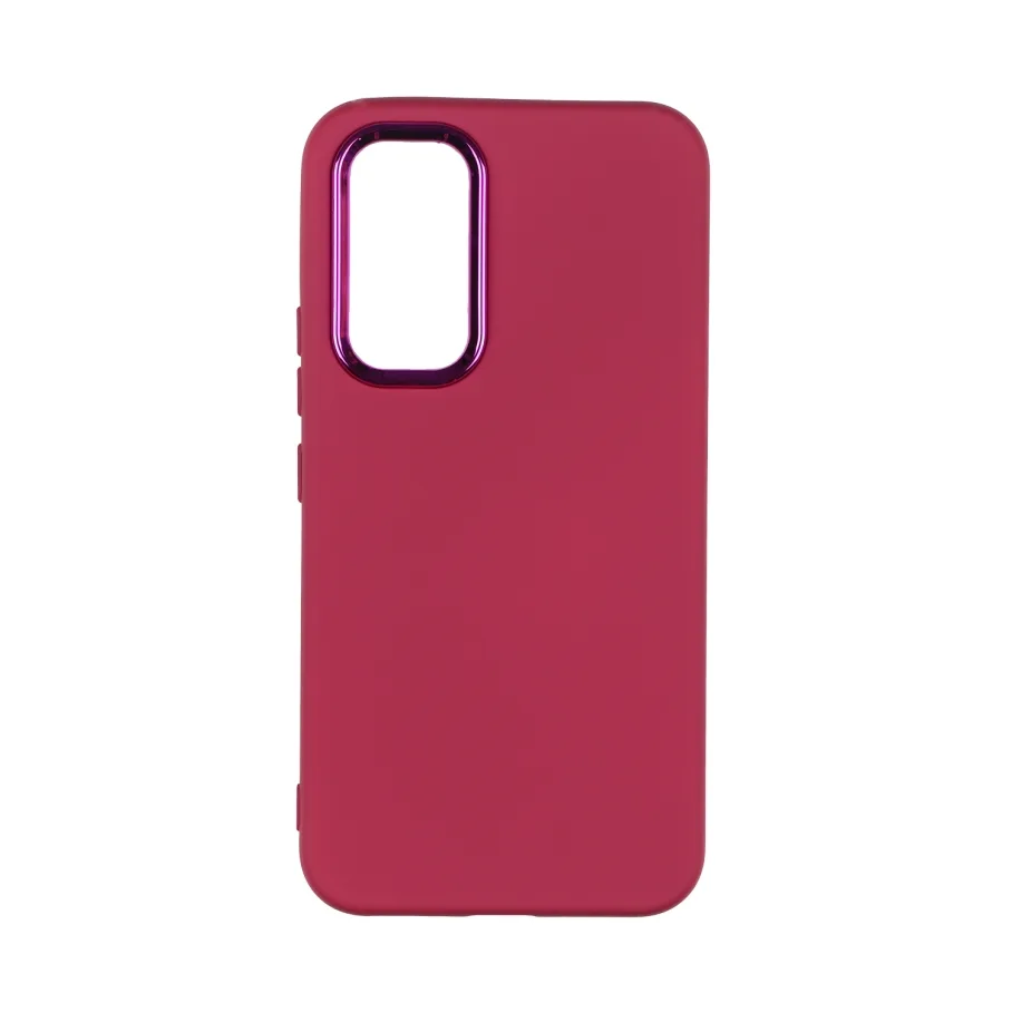 Чохол Silicone Cover Metal frame (AA) для Samsung Galaxy A54 5G (A546) 42.Maroon
