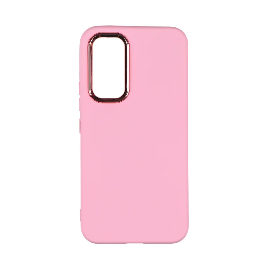 Чохол Silicone Cover Metal frame (AA) для Samsung Galaxy A54 5G (A546) 06.Light Pink