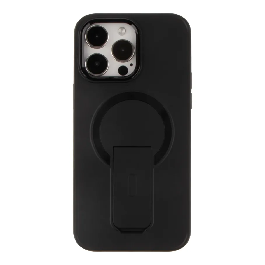 Чохол TPU+PC FlexGuard Magnetic Ring Stand для iPhone 14 Pro Max Deep Black