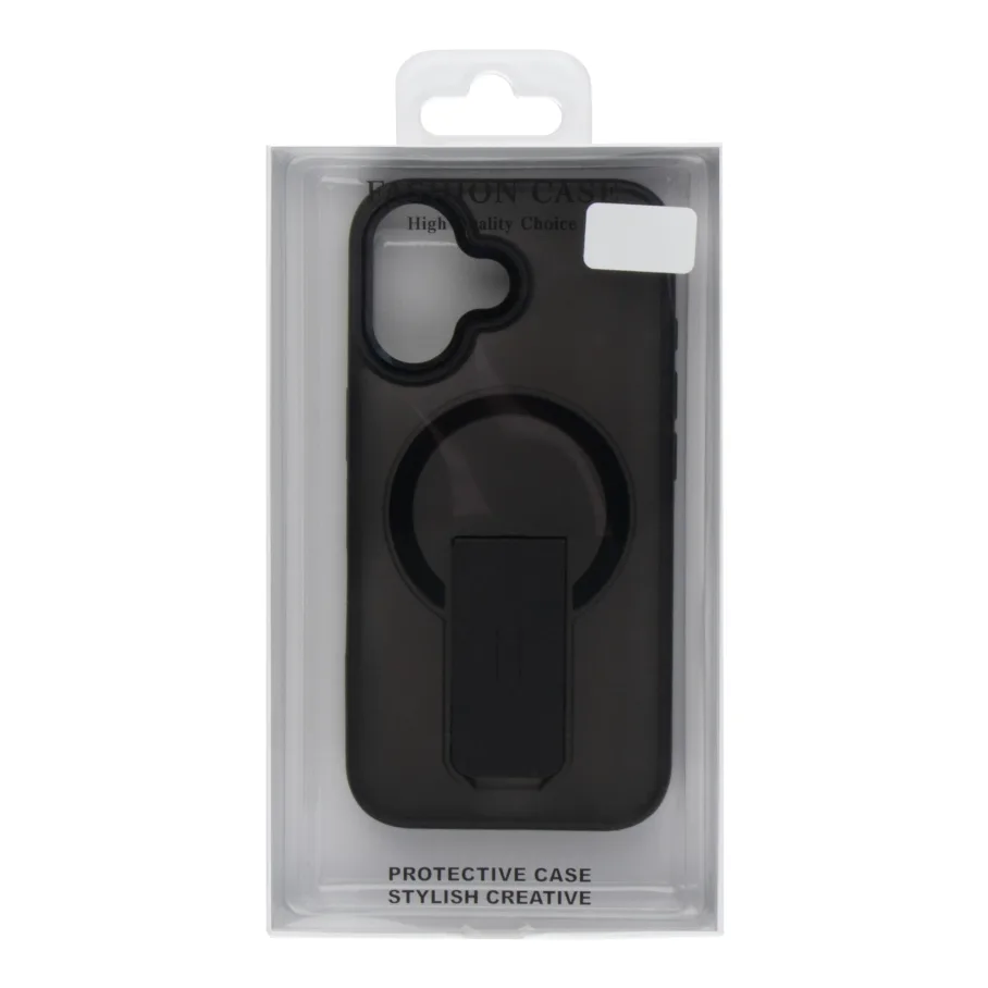 Чохол TPU+PC FlexGuard Magnetic Ring Stand для iPhone 16 Black