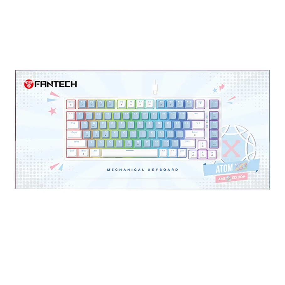 Клавіатура Ігрова Fantech ATOM X83 MK612 AME Rosie Switch Блакитний