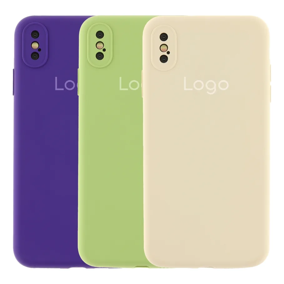 Чохол Silicone Case Full Size with Frame для iPhone Xs Max 11.Antique White
