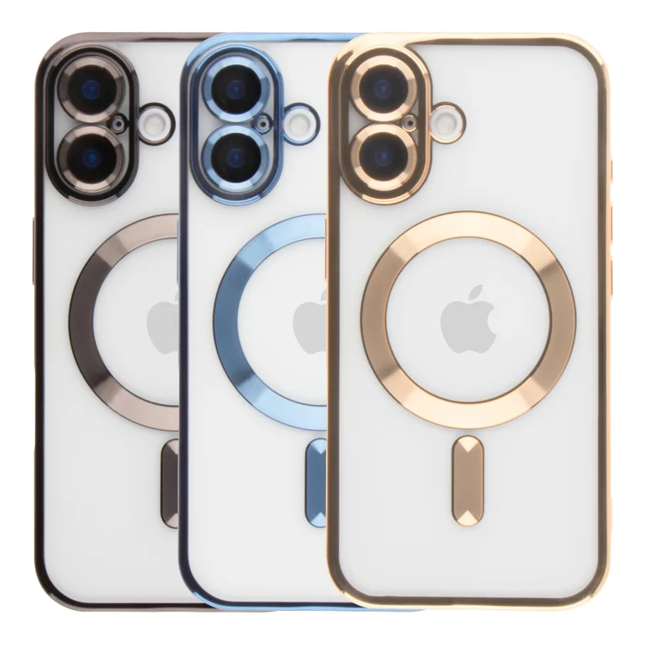 Чохол TPU Metallic Full Camera with Magsafe для iPhone 16 Red