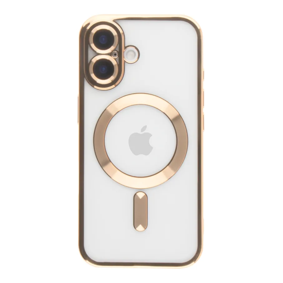 Чохол TPU Metallic Full Camera with Magsafe для iPhone 16 Gold
