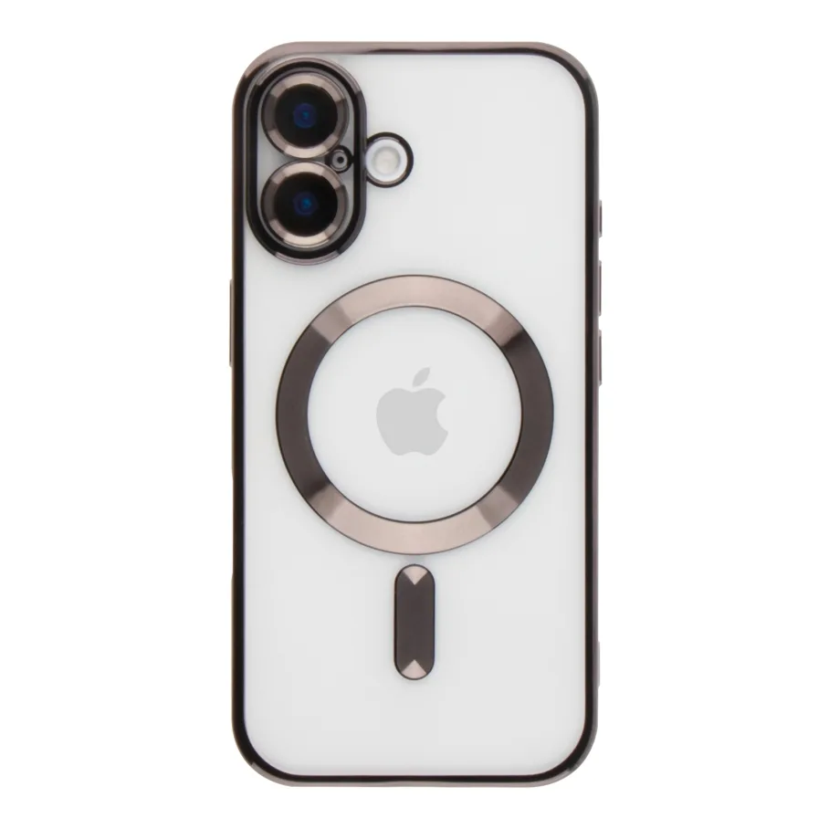 Чохол TPU Metallic Full Camera with Magsafe для iPhone 16 Black