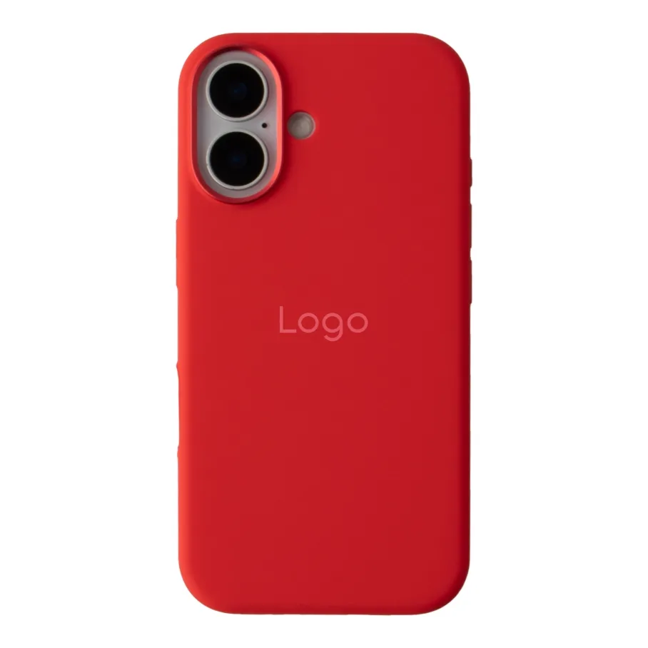 Чохол Silicone Case Metal Buttons (AA) для iPhone 16 Red