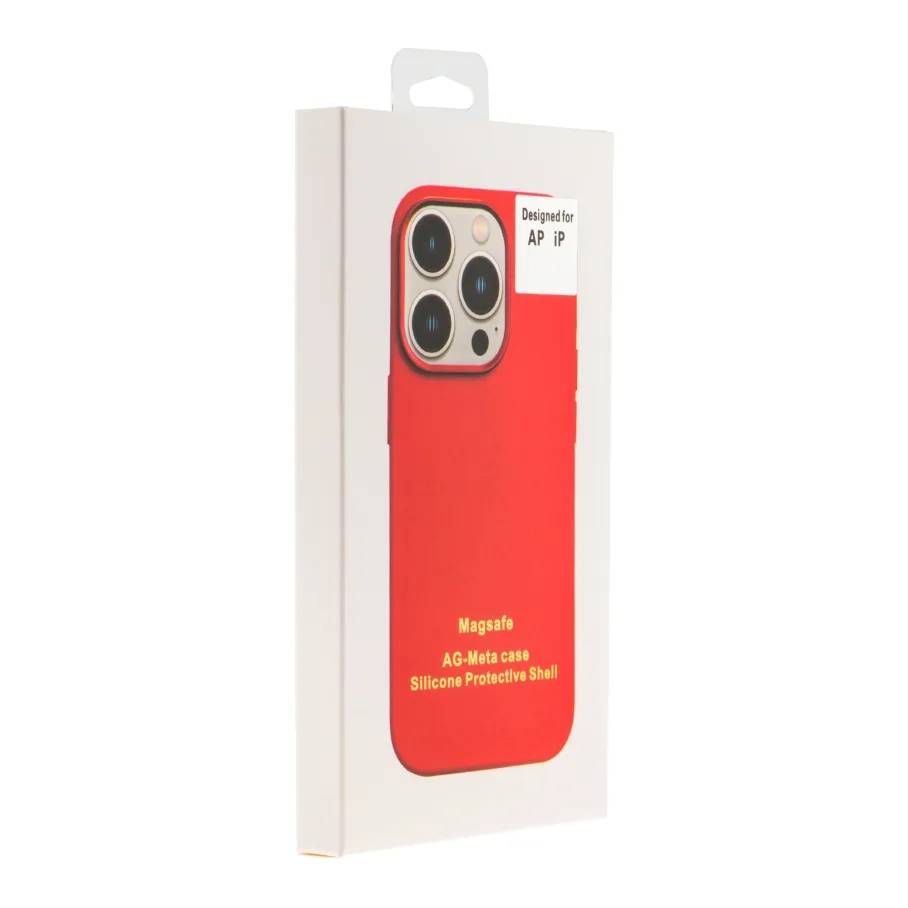 Чохол Silicone Case Metal Buttons (AA) для iPhone 16 Red