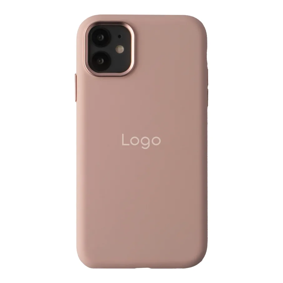 Чохол Silicone Case Metal Buttons (AA) для iPhone 11 Sand Powder