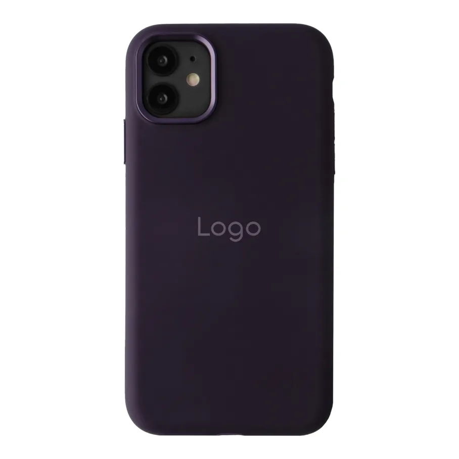 Чохол Silicone Case Metal Buttons (AA) для iPhone 11 Purple