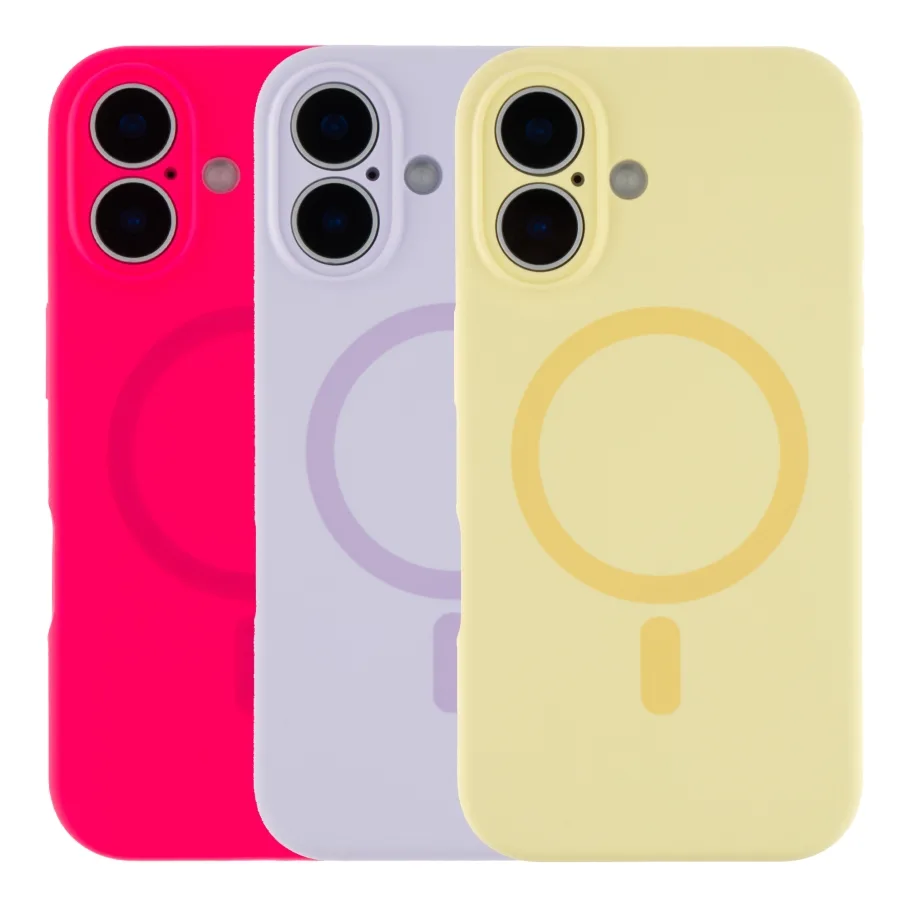 Чохол Glow Silicone Case Full Camera with Magsafe для iPhone 16 White