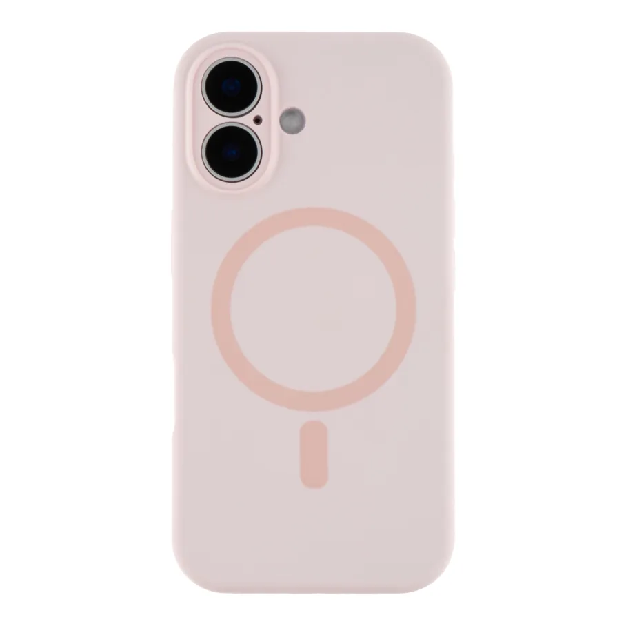 Чохол Glow Silicone Case Full Camera with Magsafe для iPhone 16 Pink