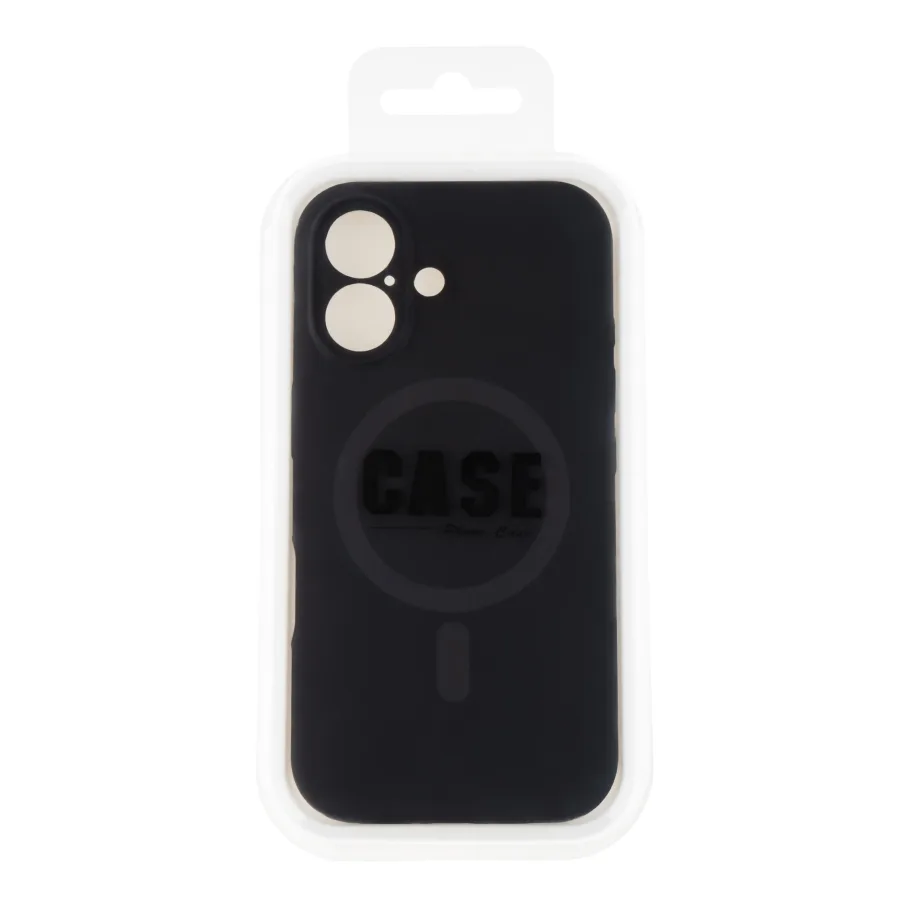 Чохол Glow Silicone Case Full Camera with Magsafe для iPhone 16 Black