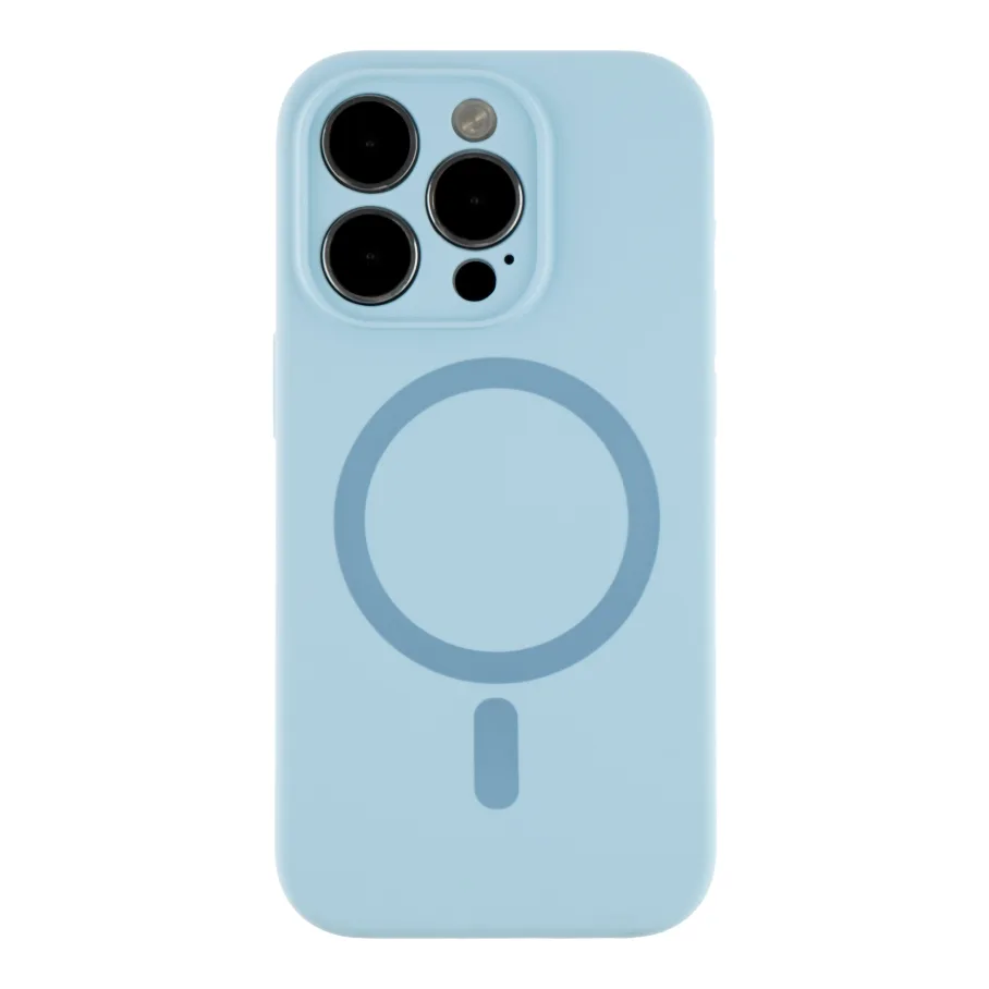 Чохол Glow Silicone Case Full Camera with Magsafe для iPhone 14 Pro Max Blue