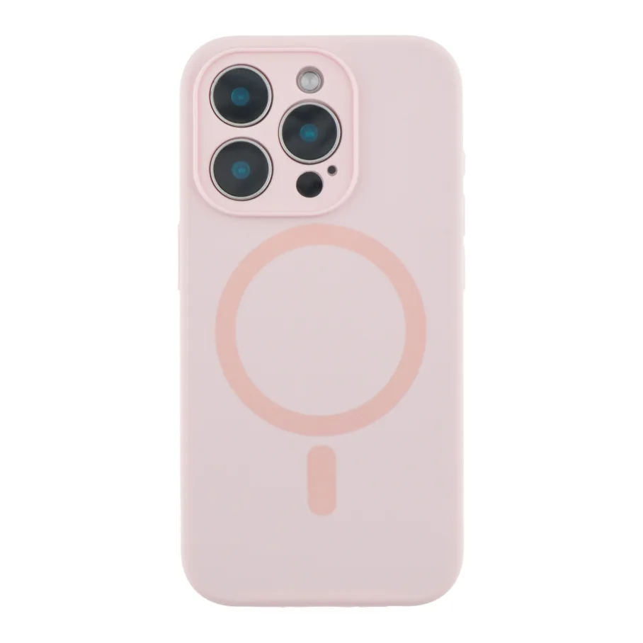 Чохол Glow Silicone Case Full Camera with Magsafe для iPhone 12 Pro Max Pink