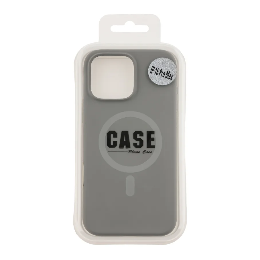 Чохол Glow Silicone Case with Magsafe для iPhone 16 Pro Max Titanium Grey