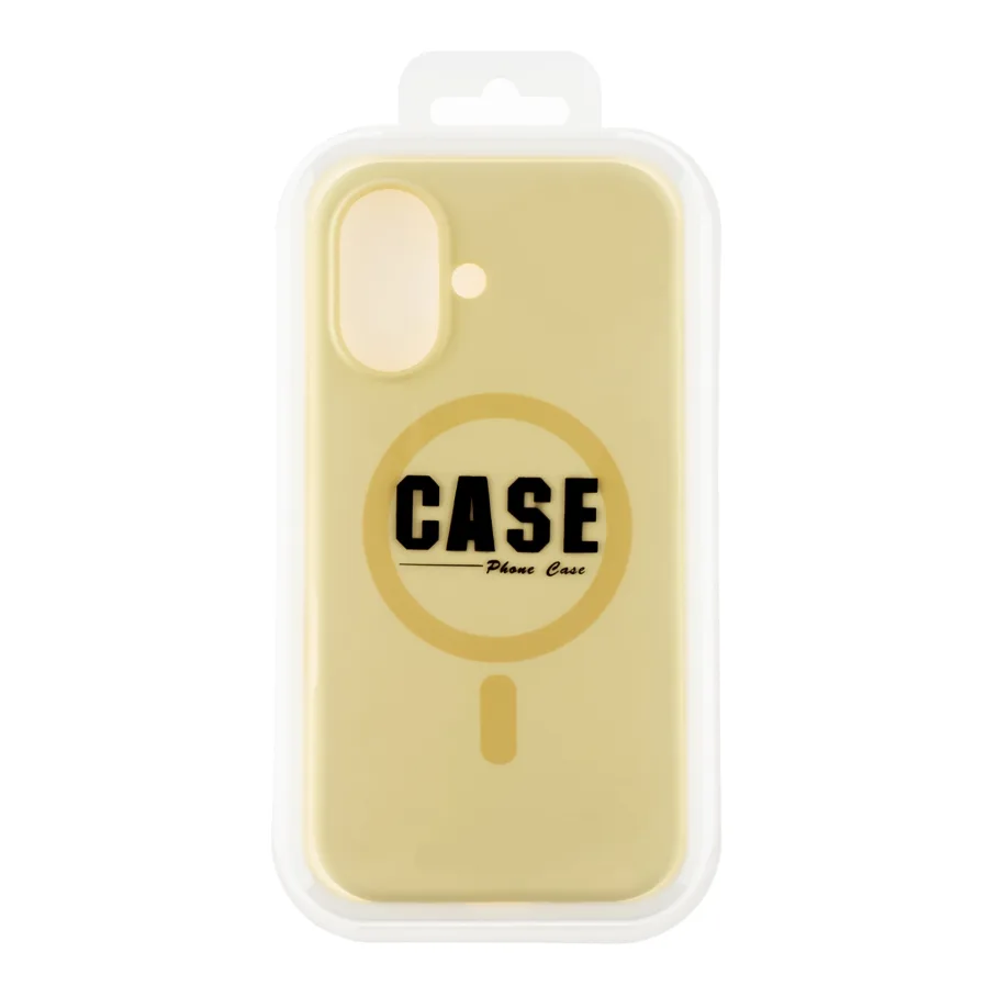 Чохол Glow Silicone Case with Magsafe для iPhone 16 Yellow