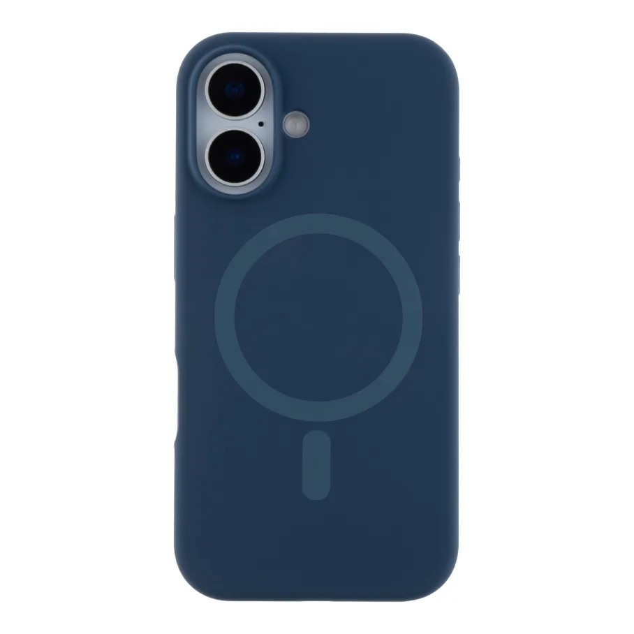 Чохол Glow Silicone Case with Magsafe для iPhone 16 Dark blue