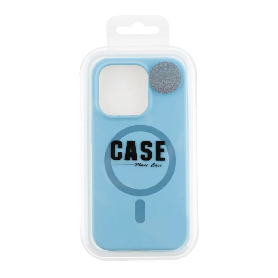 Чохол Glow Silicone Case with Magsafe для iPhone 14 Pro Max Blue