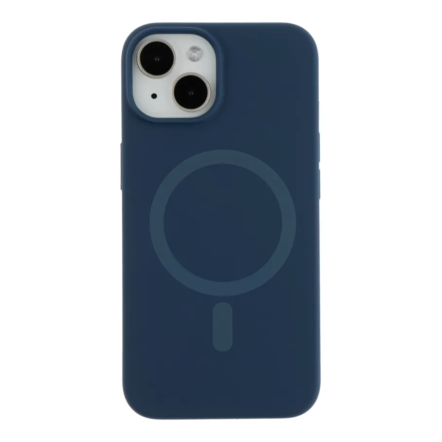 Чохол Glow Silicone Case with Magsafe для iPhone 14 Dark blue