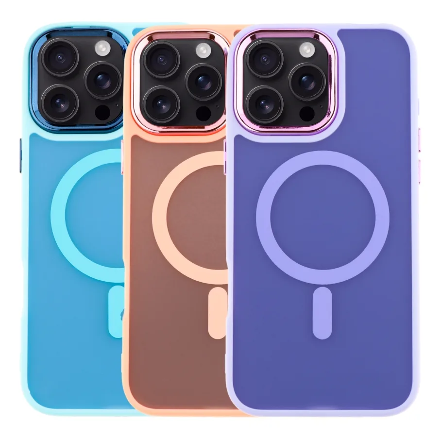 Чохол TPU+PC Space Magnetic Color with Magsafe для iPhone 16 Pro Blue