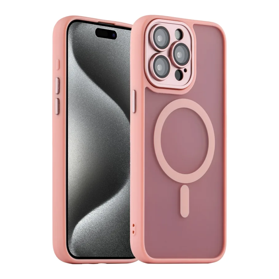 Чохол TPU+PC Magnetic Matte Camera Lens with Magsafe для iPhone 14 Pro Max Dark Blue