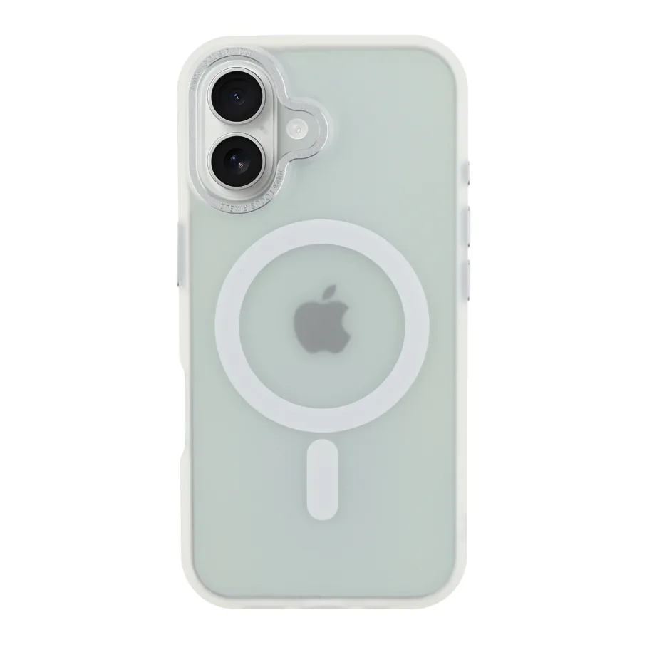 Чохол TPU+PC Goldencis Matte with MagSafe для iPhone 16 White