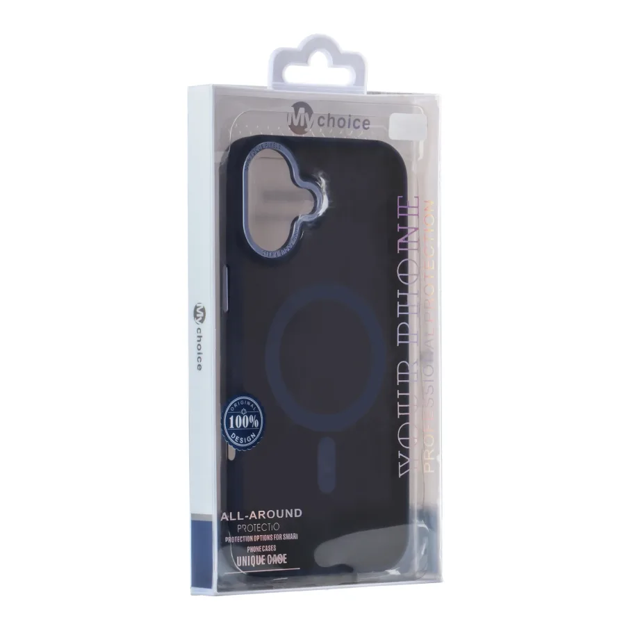 Чохол TPU+PC Goldencis Matte with MagSafe для iPhone 16 Dark Blue